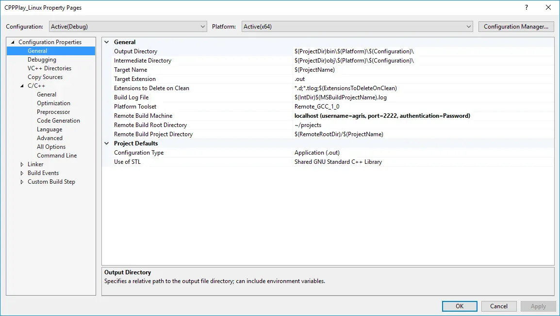 Visual Studio Project Config
