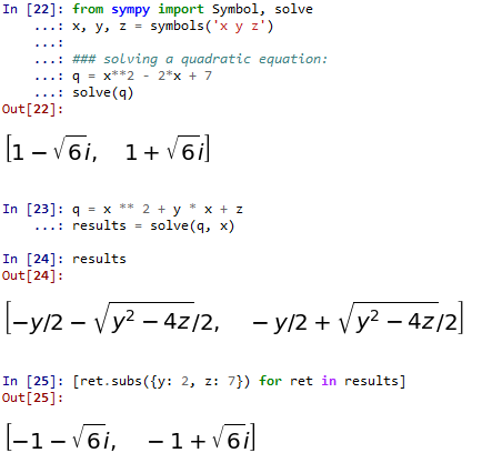 Symbolic Maths In Python