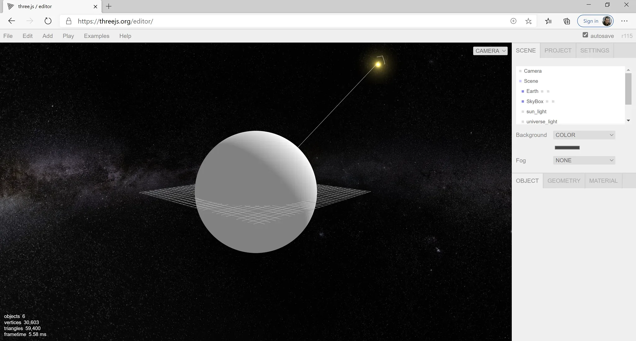 Three JS Editor